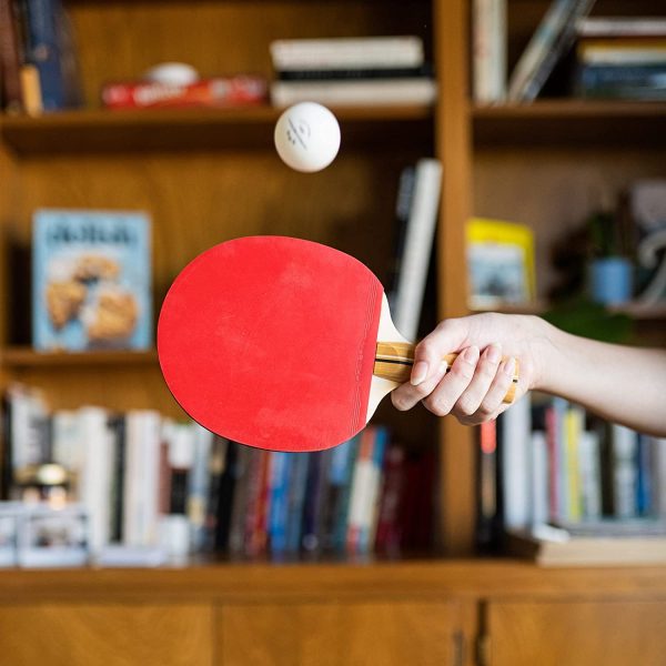 PRO-SPIN Table Tennis Set with Premium Table Tennis Bats and Balls | Includes High-Performance Bats, Outdoor/Indoor 3-Star Ping Pong Balls, Compact Storage Case | Perfect for any Table Tennis Table - Image 5