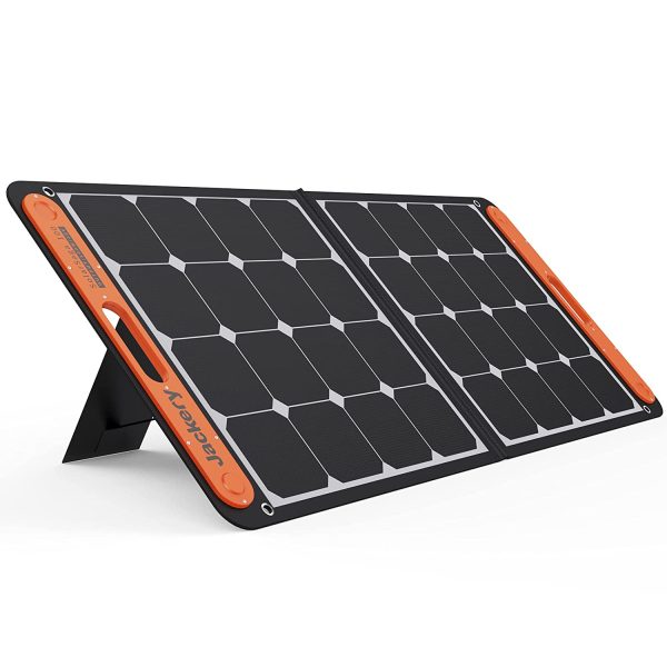 Jackery SolarSaga 100W Portable Solar Panel for Explorer 240/500/1000 Power Station, Foldable Monocrystalline Solar Cell Solar Charger with USB Outputs for Phones Off-grid Home - Image 4