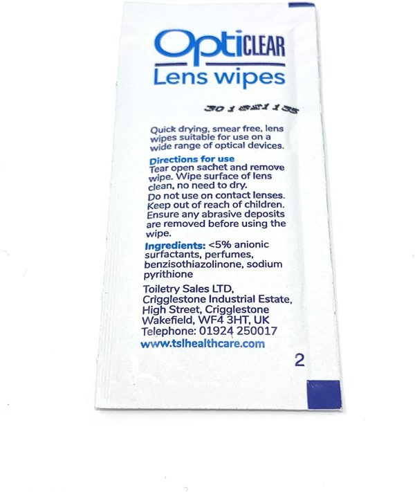 Opticlear Lens Wipes (Pack of 6, Total 156 Wipes) - Image 2