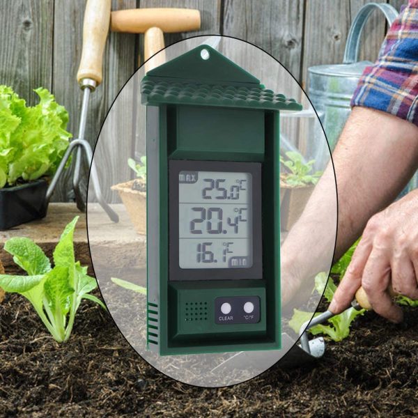 Digital Max Min Thermometer - Monitor Max and Min Temperatures With This Handy Greenhouse Thermometer Garden Accessories Easily Wall Mounted Maximum Minimum Thermometer - Image 7