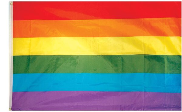 Home & Leisure Online Large 5ft X 3ft Gay Pride Rainbow Flag