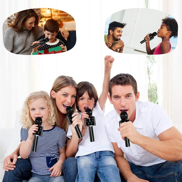 Kissarex Wireless Microphone Karaoke Bluetooth: Pop Handheld Real Tosing Singing Portable Speaker Voice Little Fun Changer Solo Car Girls Mic - Image 2