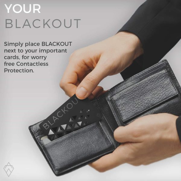 Blackout by AKIELO ?C Ultra Thin RFID Blocking Card (2 x Pack) ?C The Single Solution to Contactless Card Protection ?C The Ultimate RFID Card Protector for Your Wallet or Purse?? - Image 4