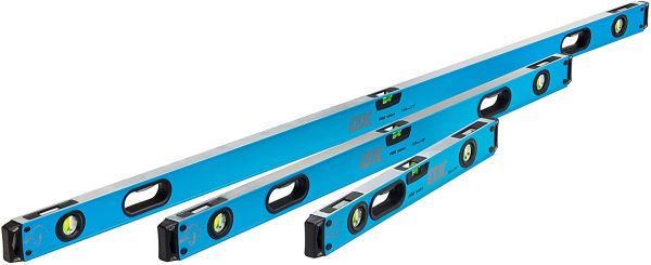 OX Tools OX-P028603 Bag Set with 1800mm, 1200mm & 600mm Pro Levels, Black/Blue, 3 Piece - Image 3