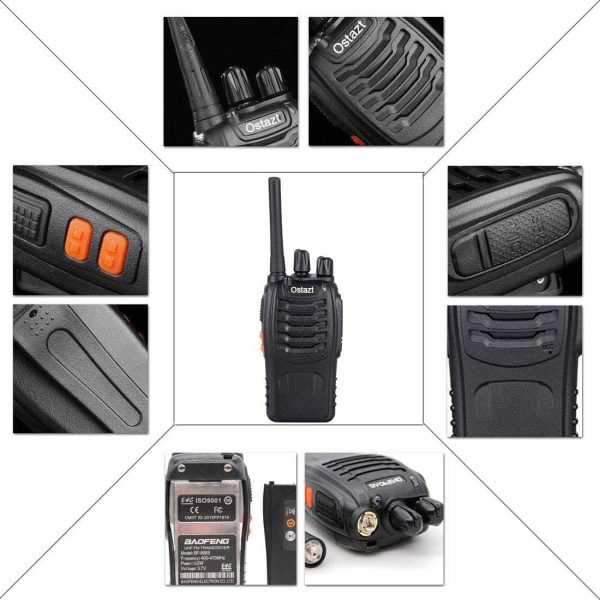 Long Range Walkie Talkie 88E (Updated Version), 2 Way Radio with Rechargeable Li-ion Battery and Earpieces (10 pack) - Image 4