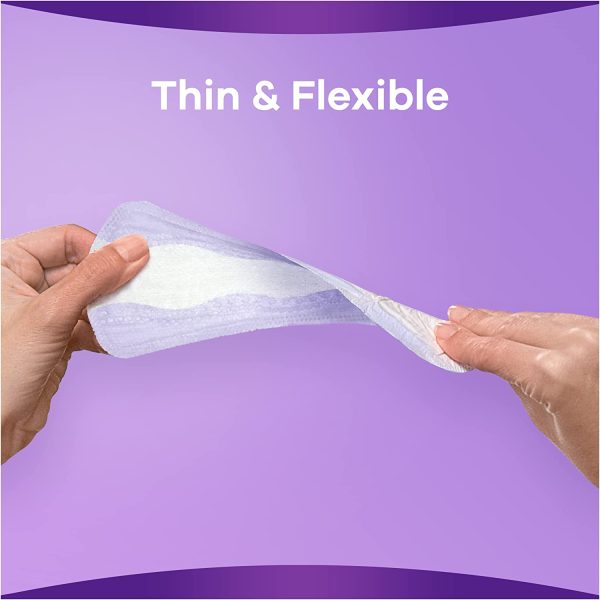 Always Discreet Incontinence Liners Women, 80 High Absorbency Liners (20 x 4 Packs), Thin and Flexible, Long Liners for Sensitive Bladder - Image 4