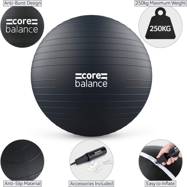 Core Balance Gym Ball Exercise Fitness Yoga Pregnancy Anti Burst 55cm 65cm 75cm 85cm Pump