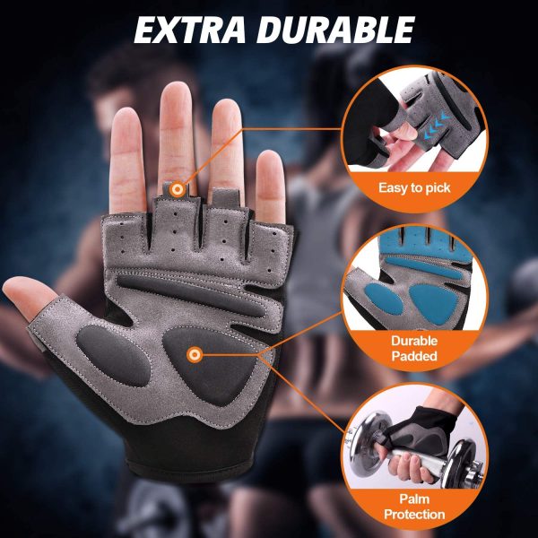 Grebarley Gym Gloves,Training gloves with Wrist Support,Weight lifting Gloves,Breathable Sport Gloves,Crossfit Training,Suit for Men and Women