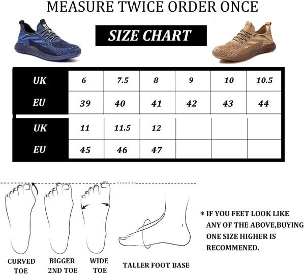 Lightweight Safety Shoes Men Women Work Trainers Steel Toe Caps Sport Sneakers - Image 6