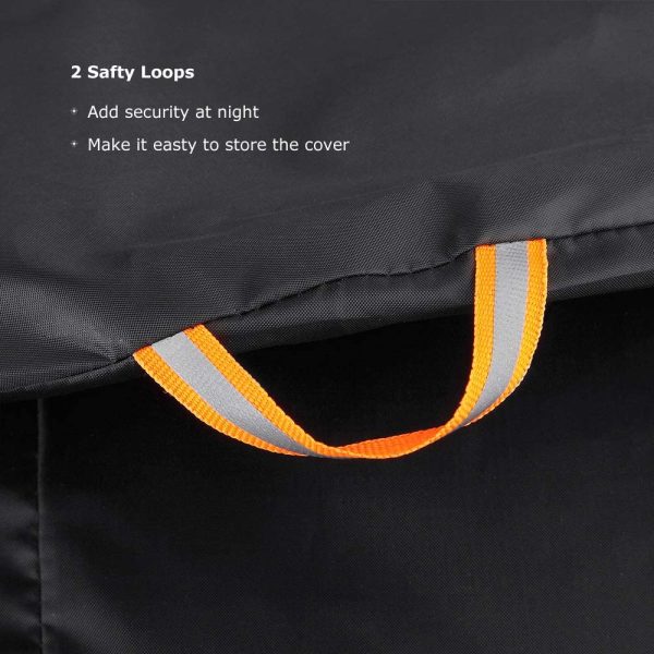 BEEWAY  for 2 Bikes, 190T Nylon Waterproof Bicycle Cover Anti Dust Rain UV Protection for Mountain Bike/Road Bike with Lock-holes Storage Bag - Image 2