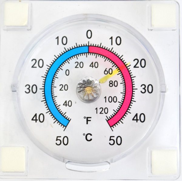 Dial / analogue stick on Window thermometer - read outside temperature from inside house -60 to +120 Fahrenheit and -50 to +50 Centigrade - Image 3