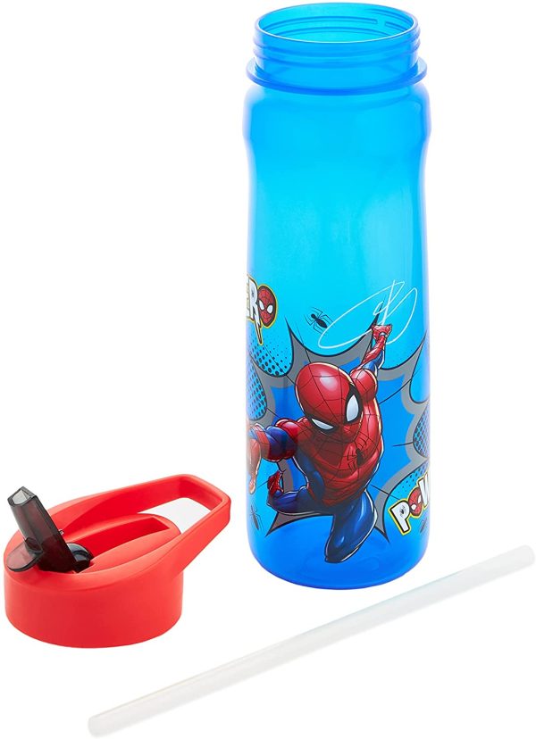 MARVEL 1325 1698 Spider-Man Hero Reusable Water Bottle, polypropylene, Blue and red, 600ml - Image 5