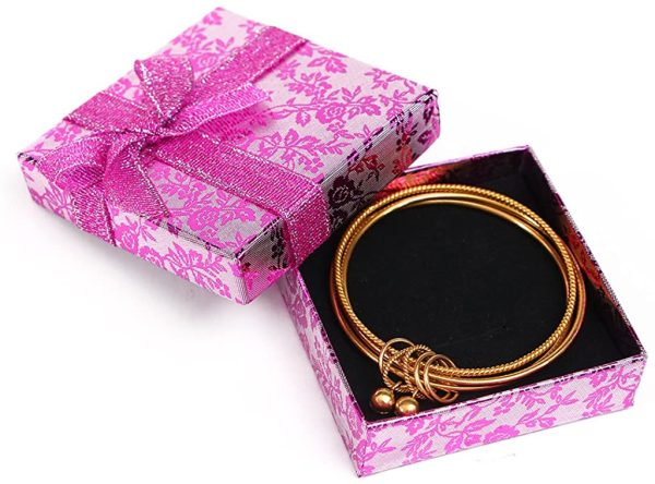 RKC x 1-24PCS Beautiful Sparkling vibrant colors Ribbon JEWELLERY GIFT BOXES For Necklace Bracelet Earrings Rings Baby Showers Wedding Favours Birthdays Charms Wholesale Sets