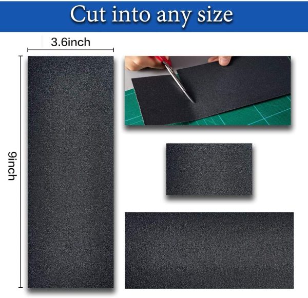 42Pcs Sandpaper, Emery Paper, 120 to 3000 Grit Wet and Dry Sanding Paper, 23 x 9CM Waterproof Abrasive Emery Sanding Paper Sheets for Wood Car Metal Plastic Glass Drywall Automotive Sandpaper - Image 4