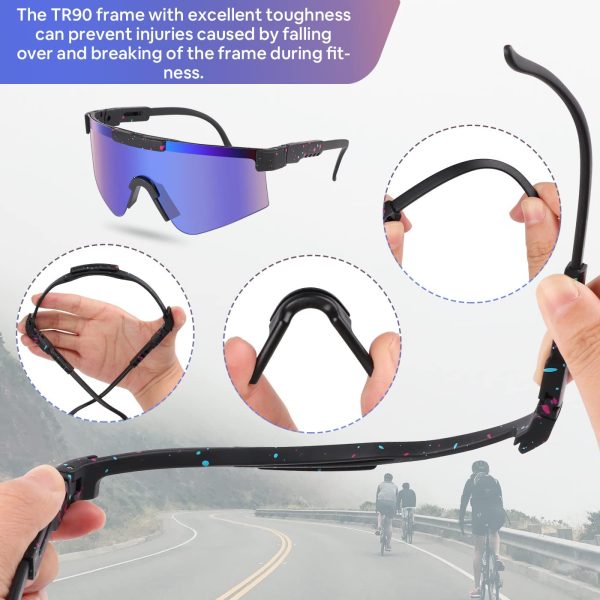 REDLIRO Sports Sunglasses Polarized Anti-UV400 Cycling Bike Glasses for Men Women Fishing Glof Baseball Running Hiking - Image 4