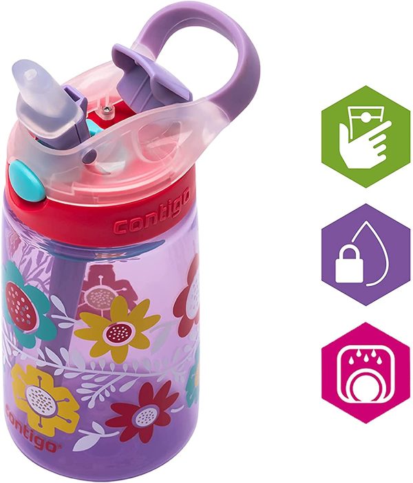 Contigo Gizmo Flip Autospout Kids Water Bottle with Flip Straw - Image 3