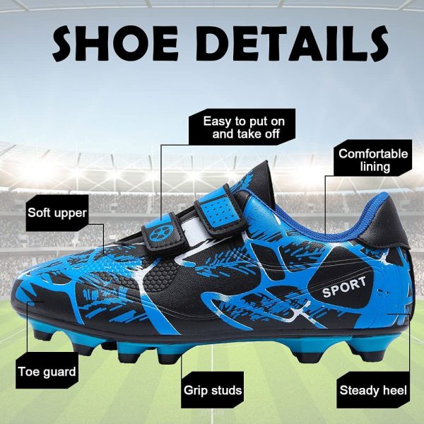 Football Boots Boys Trainers Kids Soccer Athletics Training Shoes Girls Sport Shoes Running Shoes Teenager Outdoor Football Shoes Sneakers for Unisex