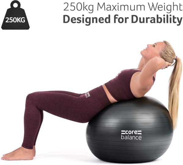 Core Balance Gym Ball Exercise Fitness Yoga Pregnancy Anti Burst 55cm 65cm 75cm 85cm Pump - Image 5