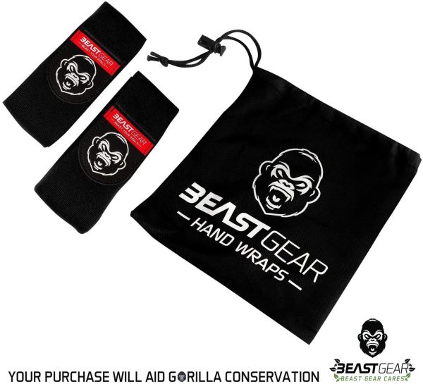 Beast Gear Advanced Boxing Hand Wraps ?C For Combat Sports, MMA and Martial Arts - 4.5 Meter Elasticated Bandages