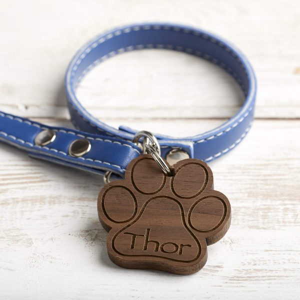 Personalised Wooden Dog Tag or Cat Tag ID Identification Pet Tag - Image 4