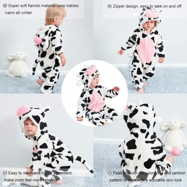 COOKY.D Unisex Winter Hooded Romper Jumpsuit 2-36 Months - Image 4