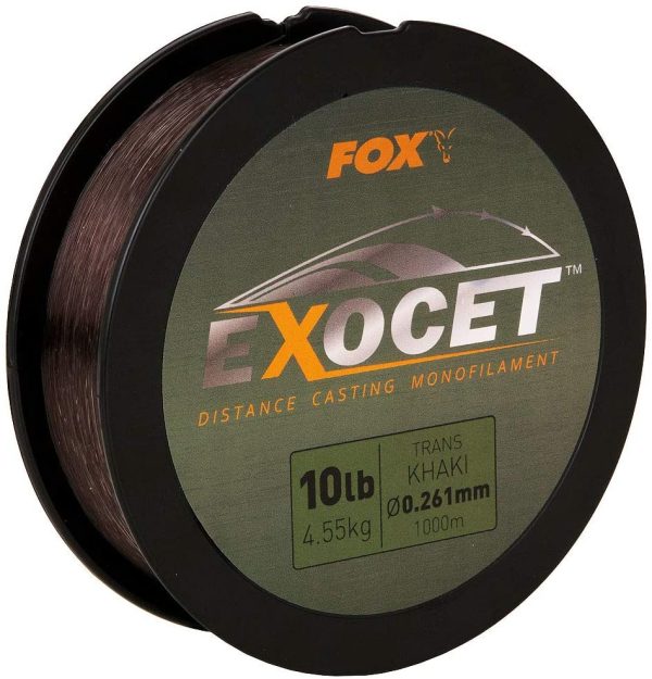 Fox Exocet Carp Fishing Mono Line Trans Khaki