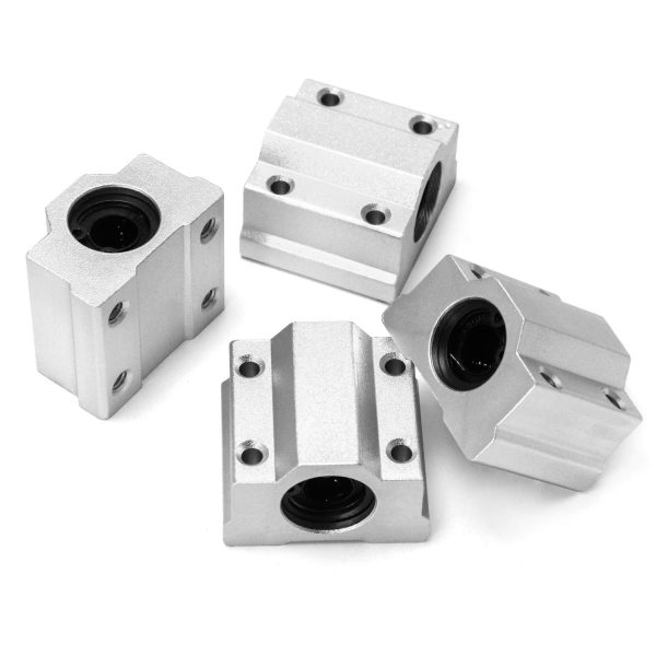 QWORK SCS8UU Linear Motion Ball Bearing, CNC Slide Bushing, Slide Block, Aluminum, 8mm Inner Diameter, 4 Packs - Image 6