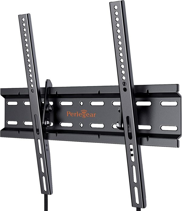 Perlegear TV Wall Bracket for 26-55 inch TVs, Tilt, Sturdy Strong Flat TV Wall Mount, 52kg Weight Capacity, Max VESA 400x400mm with Pull Strings - Image 5