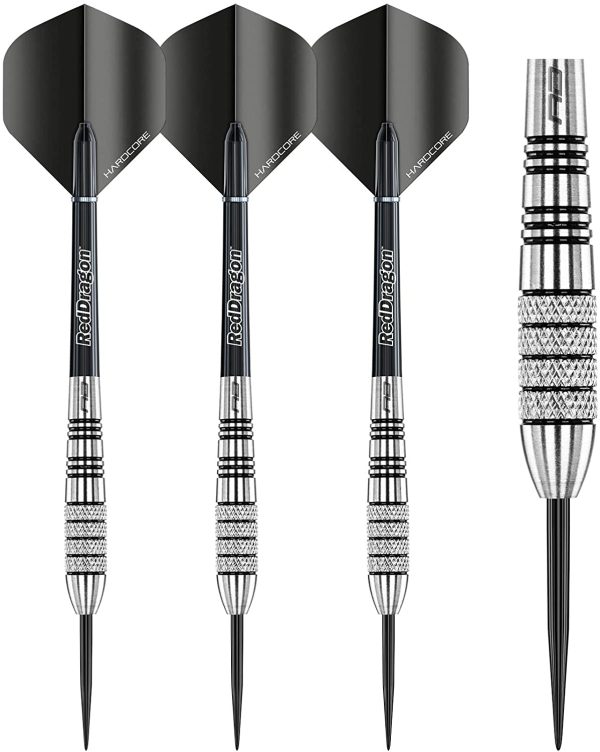 RED DRAGON Sidewinder 25, 27 or 30 Gram Tungsten Darts Set with Flights and Stems - Image 6