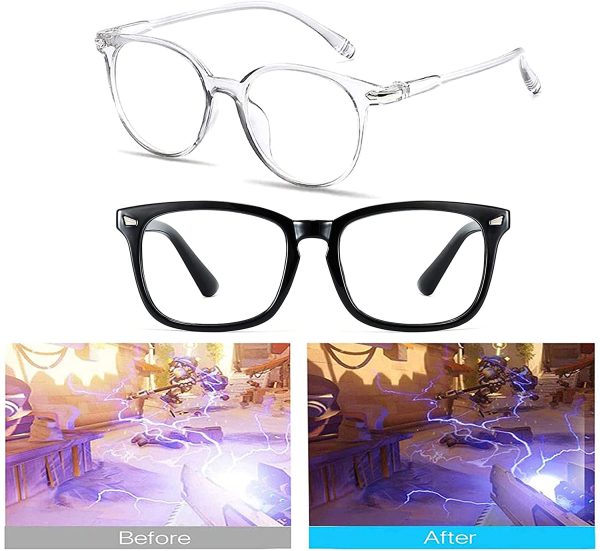 Blue Light Blocking Glasses(2-Pack )for Anti Headache and Eyes Strain Super Light Weight Computer Gaming Glasses Fashion Accessories??Unisex for Women Mother Girl and Men Father BOY blue light glasses - Image 4