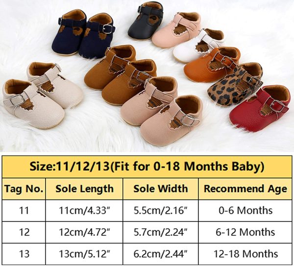 RVROVIC Baby Girl Moccasins Princess Mary Jane Flat Dresses Shoes Premium Lightweight Soft Sole Crib Shoes Toddler Shoes - Image 6