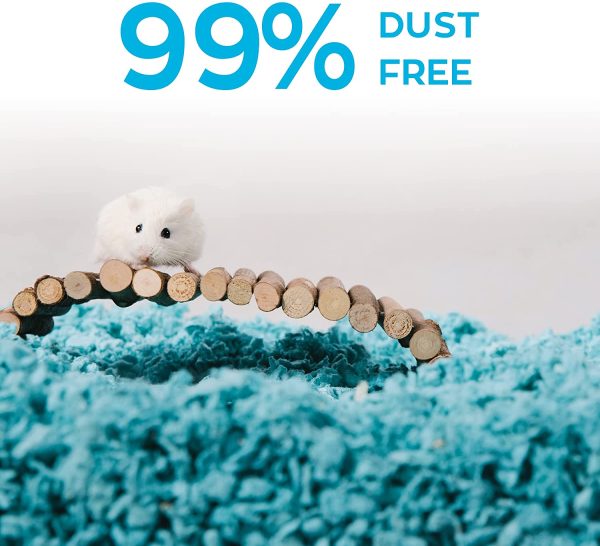 Carefresh 99% Dust-Free Blue Natural Paper Small Pet Bedding with Odor Control, 10 L - Image 2