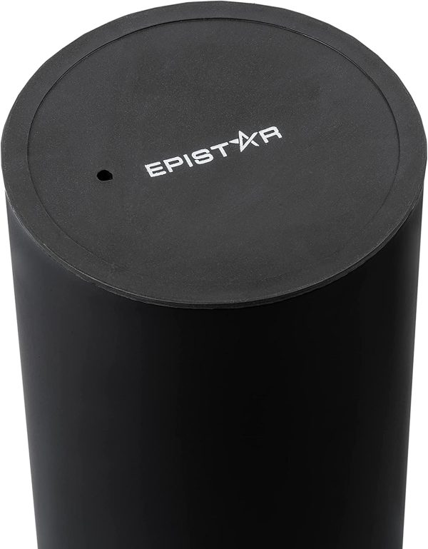 Epistar Toilet Brush and Holder | Silicone Brush Head | Stainless Steel Lid (Black) - Image 6