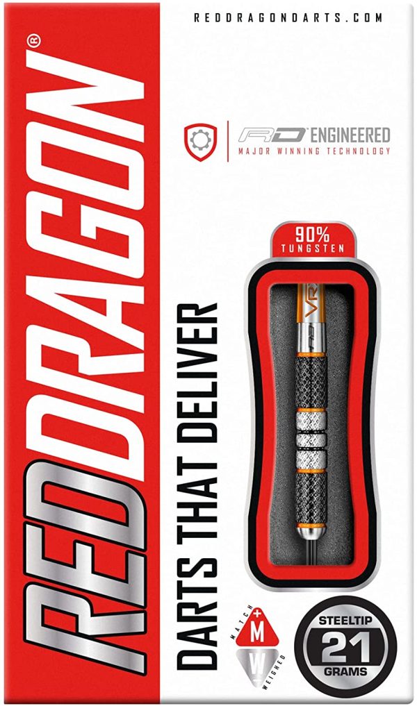 RED DRAGON Amberjack 21g, 22g, 23g, 24g or 25g Tungsten Darts Set with Flights and Stems - Image 5