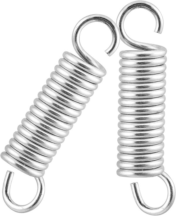 Extended Compressed Spring Small Dual Hook Ends Heavy-Duty Stainless Steel Replacement?Springs Tension Spring for Tents, awnings, caravans - Fastening Accessories (Pack of 2) - Image 3