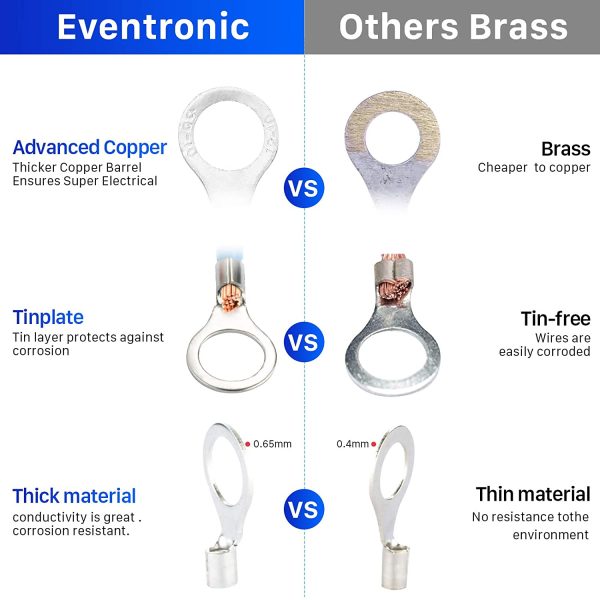 Electrical Terminals, 1200PCS Crimp Connectors,  Electrical Crimp Terminals with 18 Sizes Insulated Terminal Set