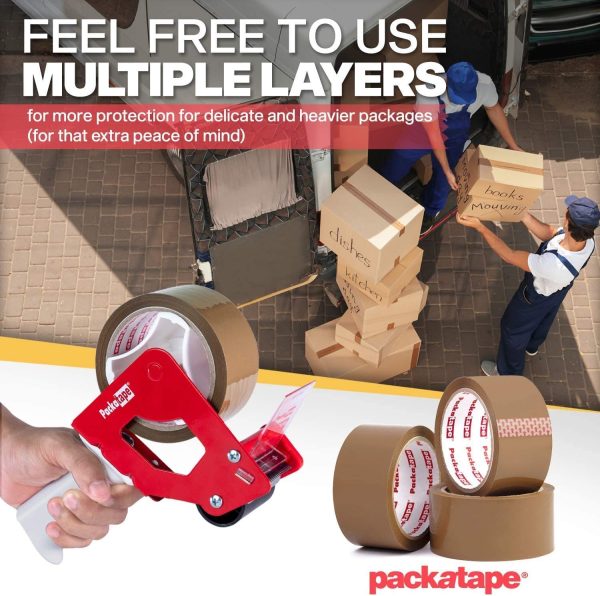 Packatape General Purpose Packaging Tape 12 Rolls Brown 48mm x 66m