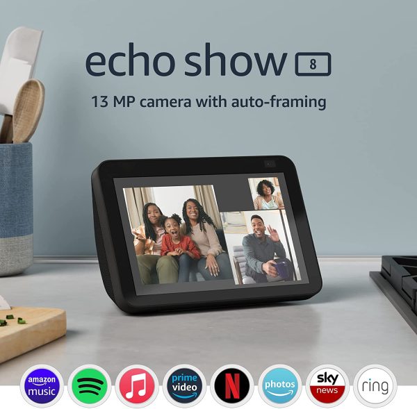 Echo Show 8 | 2nd generation (2021 release), HD smart display with Alexa and 13 MP camera | Charcoal - Image 4