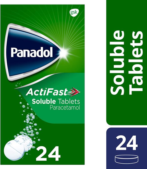 Panadol ActiFast Pain Relief Tablets, Soluble Paracetamol Tablets, Pack of 24 - Image 2