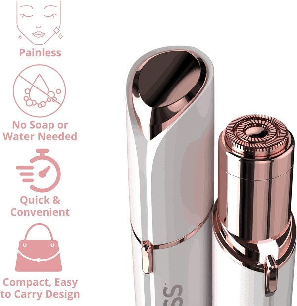 Finishing Touch Flawless Next Generation Facial Hair Remover ?C AA Battery Included, White - Image 2