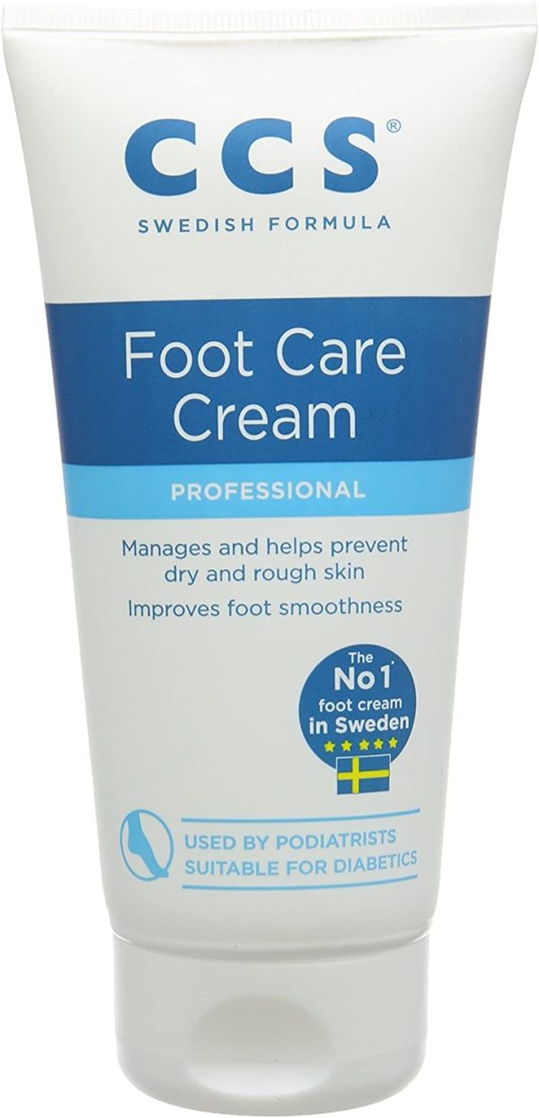 CCS Foot Care Cream, Professional Formula Softens & Prevents Dry & Rough Skin, Swedish Formula Trusted & Used by professionals, Heel and Foot Moisturiser Balm, For Soft Smooth Feet ?C 175 ml