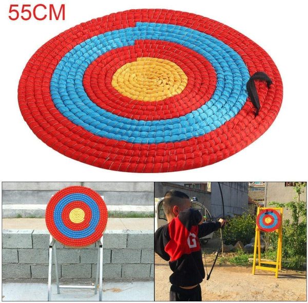 Bshop 21.6in Solid Straw Archery Target Outdoor Sports Archery Shooting Bow Straw Arrow Target Single Layer - Image 8