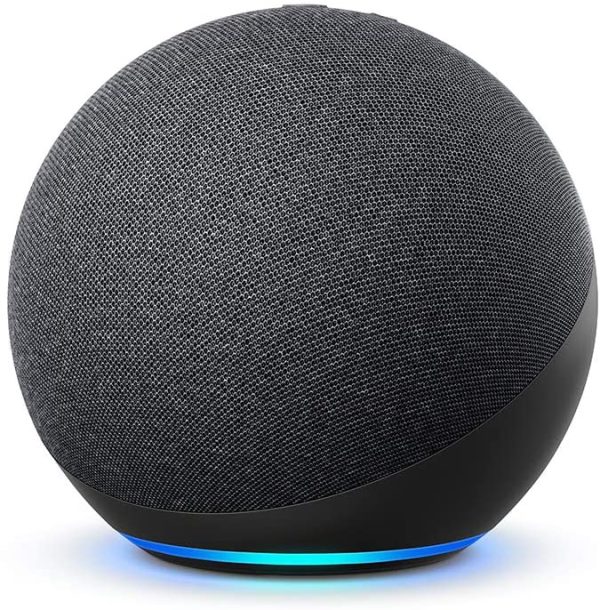 Echo (4th generation) | With premium sound, smart home hub and Alexa | Charcoal