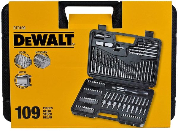 DeWalt DT0109 Screwdriver and Drillbit Set (109 Pieces)