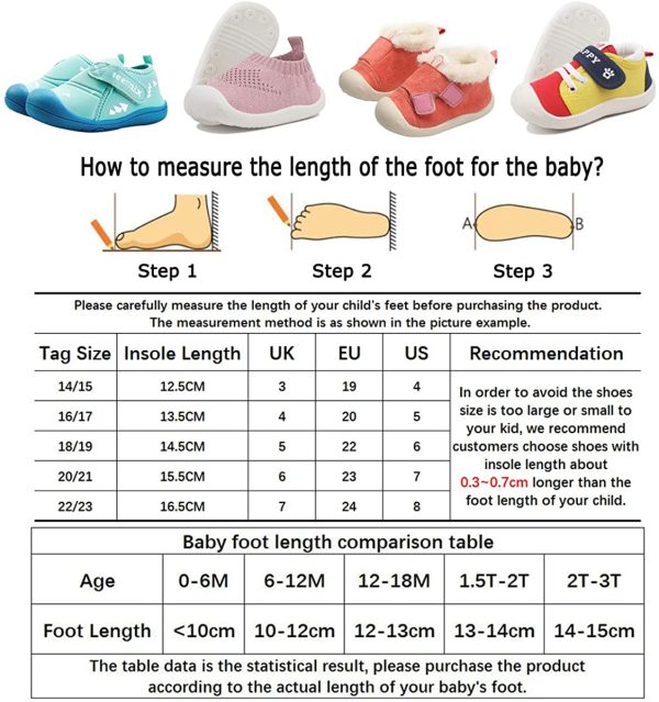 DEBAIJIA Baby First-Walking Shoes 1-4 Years Kid Shoes Trainers Toddler Infant Boys Girls Soft Sole Non Slip Canvas Breathable Slip-on Sneakers - Image 5