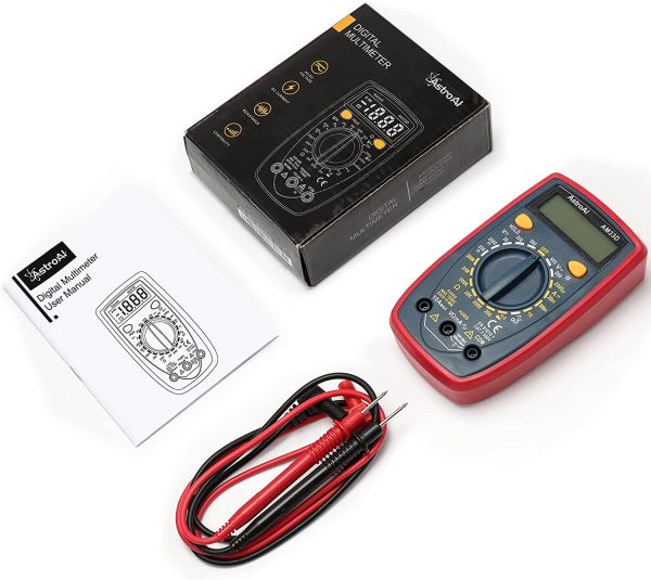 Digital Multimeter Voltmeter Ohmmeter Ammeter Multi Tester Meter with Backlit LCD Electronic Test Meter Measures Voltage, Current, Resistance; Tests Continuity, Diode - Image 6