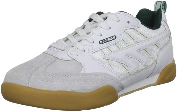 Hi Tec Men's Squash Classic Trainers, White/Dark Green, 8.5 UK - Image 4