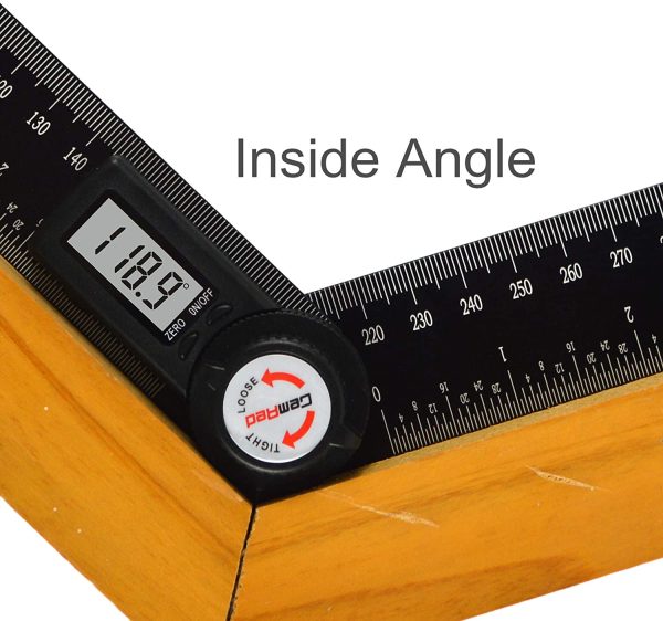 Digital Angle Finder Protractor (Model 82305-Aluminum, 200mm)