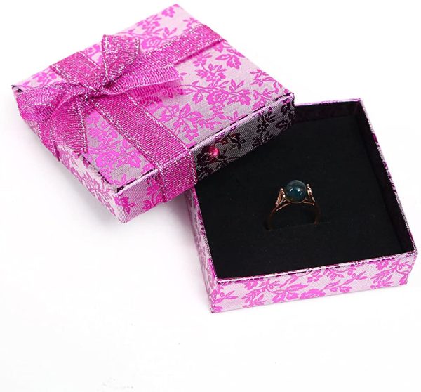 RKC x 1-24PCS Beautiful Sparkling vibrant colors Ribbon JEWELLERY GIFT BOXES For Necklace Bracelet Earrings Rings Baby Showers Wedding Favours Birthdays Charms Wholesale Sets - Image 2