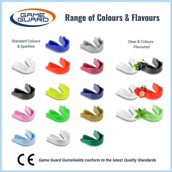 Game Guard Boil & Bite Mouth Guard/Gum Shield ?C Mouldable Mouthguard/gumshields - Choice of Colours - Adult/Senior/Junior/Kids/Childrens/Youth - CE Approved, Great for School Sports, Rugby, Hockey - Image 7